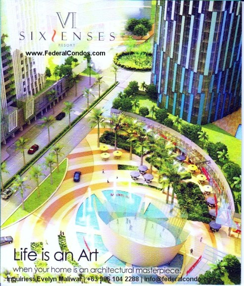 Six Senses Resort is a condominium development of Federal Land Inc. in Manila Bay Pasay City